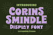 Corins Smindle Display Font, a Handwritten Font by Letterhend Studio (Thumbnail 1 of 9)