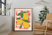 Fruit Gallery Wall Art Set, a Wallpaper Graphic by Helospace (Thumbnail 3 of 10)