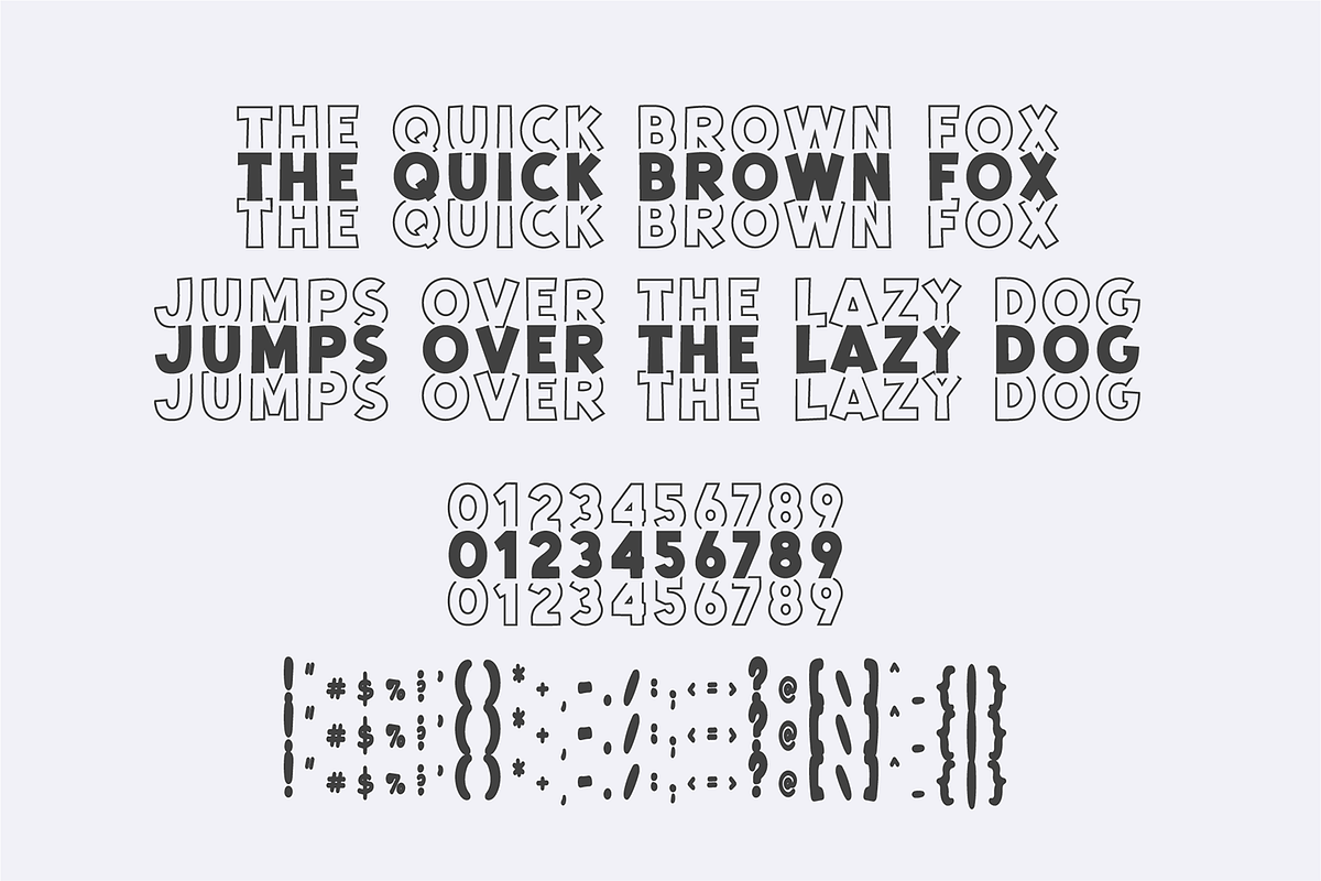 CHICK STACKED Trendy Block Font, a Font by Blush Font Co. (Photo 6 of 6)