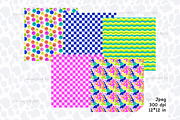 Hippie Digital Paper | Retro Pattern, a Pattern Graphic by GlamArtZhanna (Thumbnail 2 of 4)