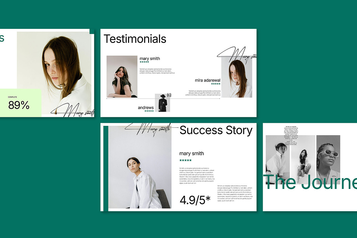 Minimal Portfolio Template, a Presentation Template by Templeste (Photo 2 of 5)