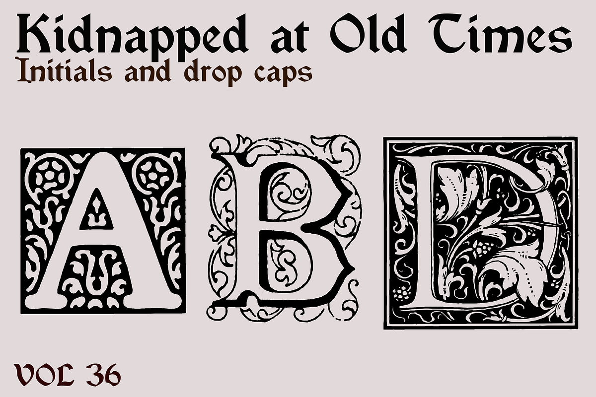 Kidnapped at Old Times 36, a Blackletter Font by Intellecta Design (Photo 1 of 4)
