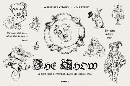 The Show: Vintage Illustrations, an Object Illustration by Purple