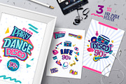 90s retro style vector clipart, an Illustration by Brandianna (Thumbnail 7 of 7)