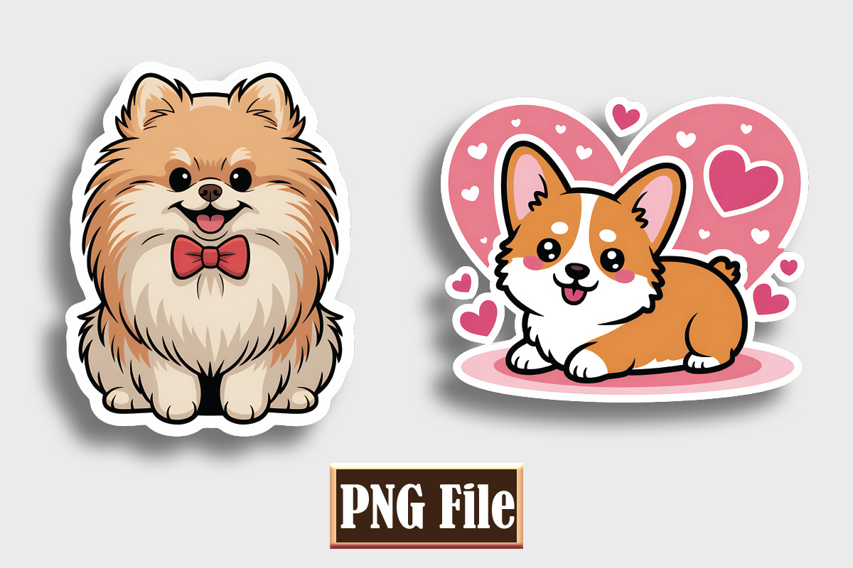 Cat and Dog Stickers Bundle, an Animal Illustration by protabsorkar11 (Photo 2 of 4)