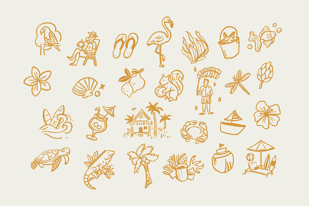 Tropical Aesthetic Pack, an Illustration by Skilline Supply Co. (Photo 4 of 15)