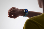 24 Watch Series 11 in Hand Mockups, a Wearable Device Mockup by Asylab (Thumbnail 66 of 107)