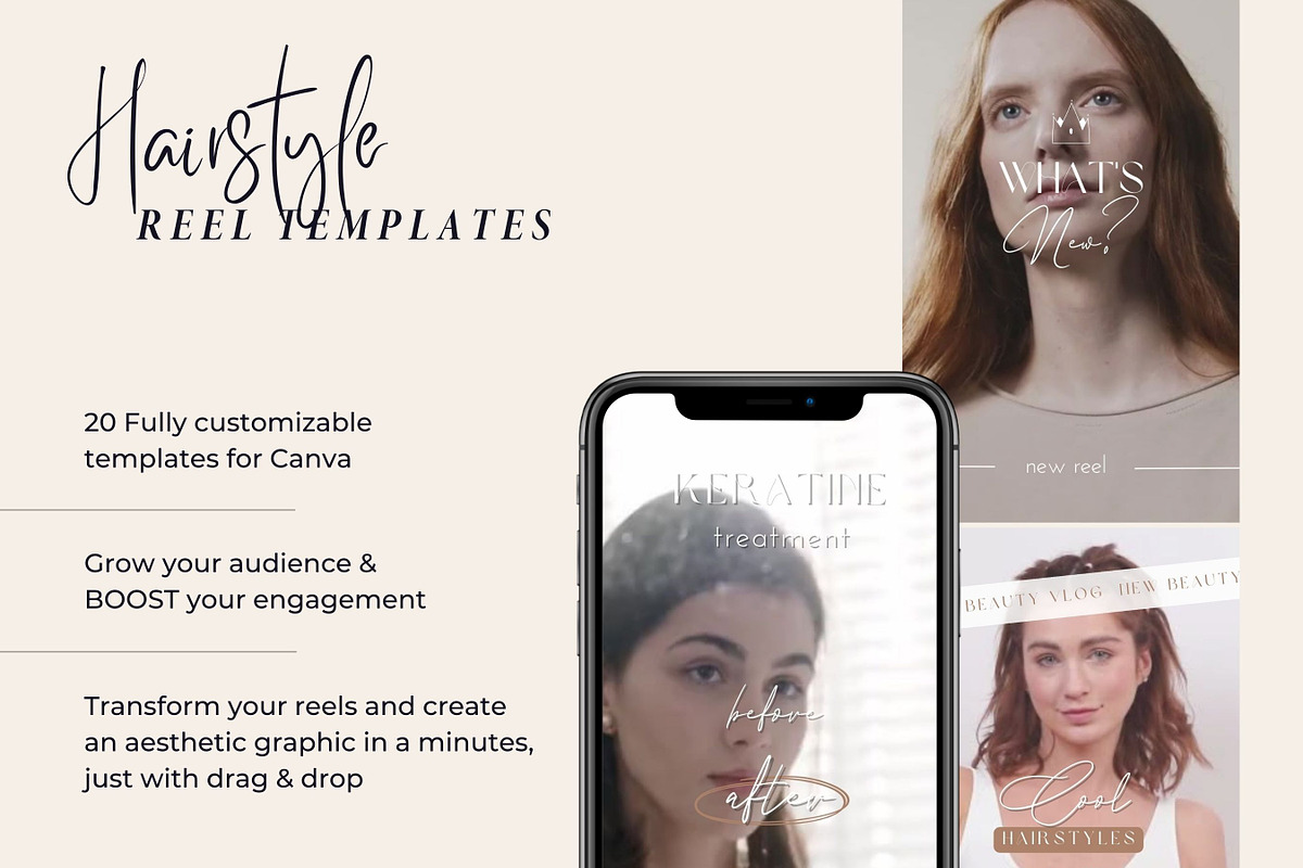 HairStylist Instagram Video Reels, a Social Media Template by design4social (Photo 4 of 7)