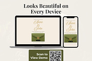 Olive Green Wedding Website, a Landing Page Template by Everyday Perfection (Thumbnail 4 of 10)