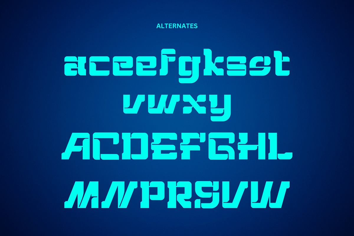 Hightech Font, a Sans Serif Font by Sronstudio (Photo 15 of 15)