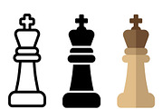 Chess King Piece Vector Art, a Solid Icon by Artonix (Thumbnail 2 of 2)