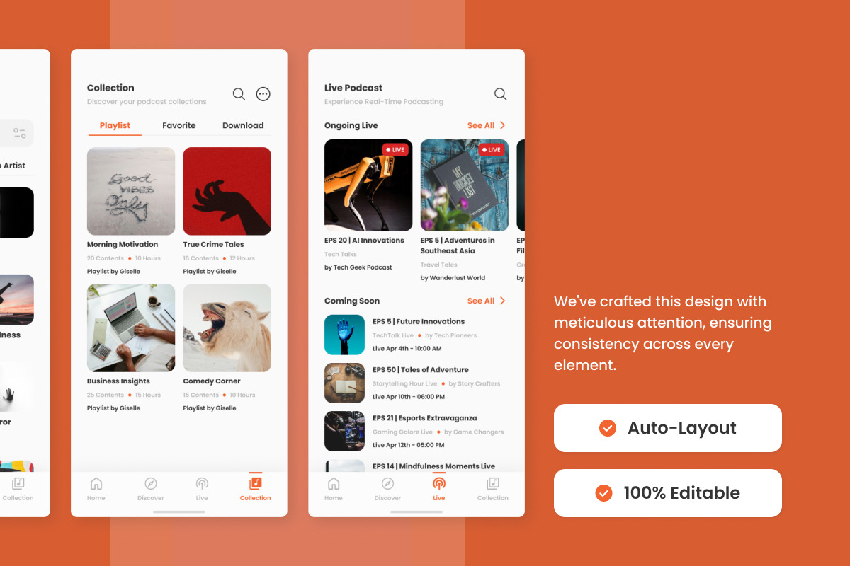 Podbox - Podcast Player Mobile App, an App Template by twinstd (Photo 2 of 5)
