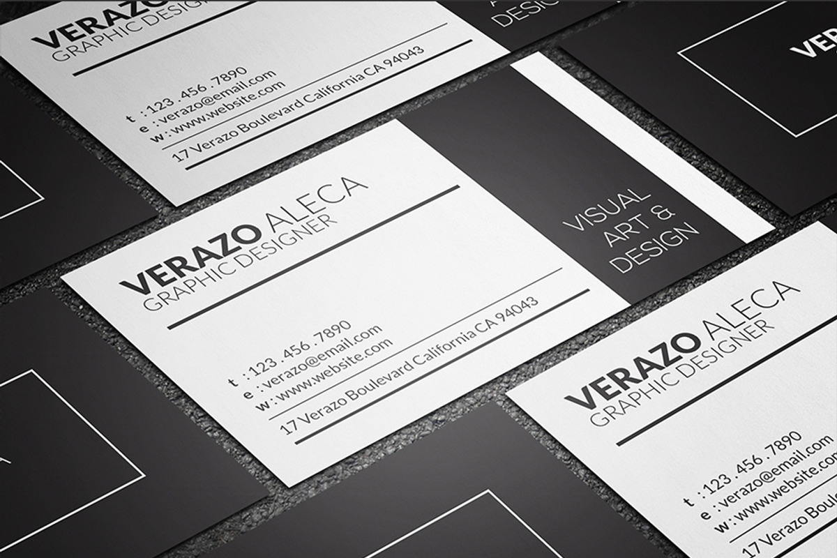 Clean Individual Business Card, a Business Card Template by Verazo (Photo 3 of 3)