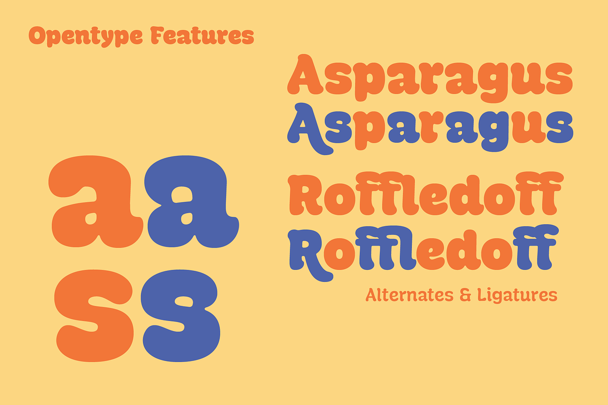 Manju; Retro Soft Display Font, a Font by Eko Bimantara (Photo 5 of 9)