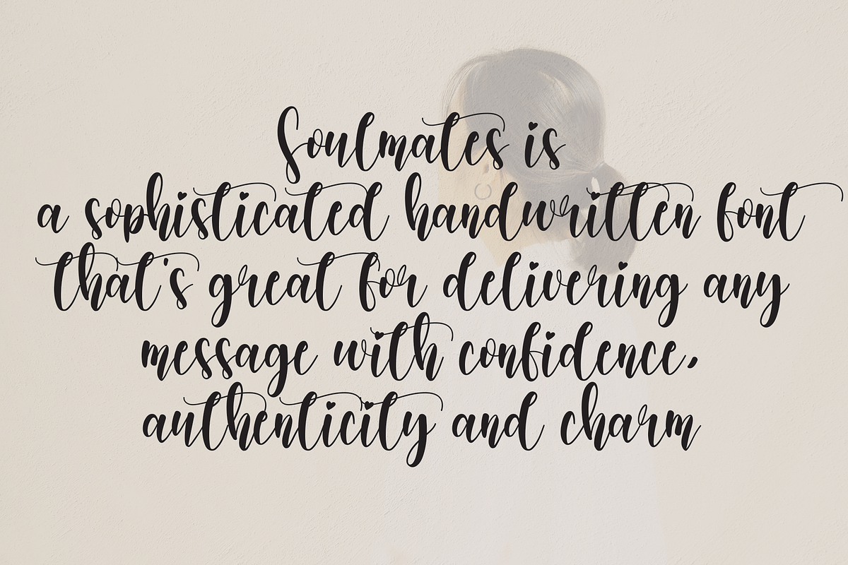 Soulmates | handwritten font, a Script Font by Scratchones (Photo 2 of 10)