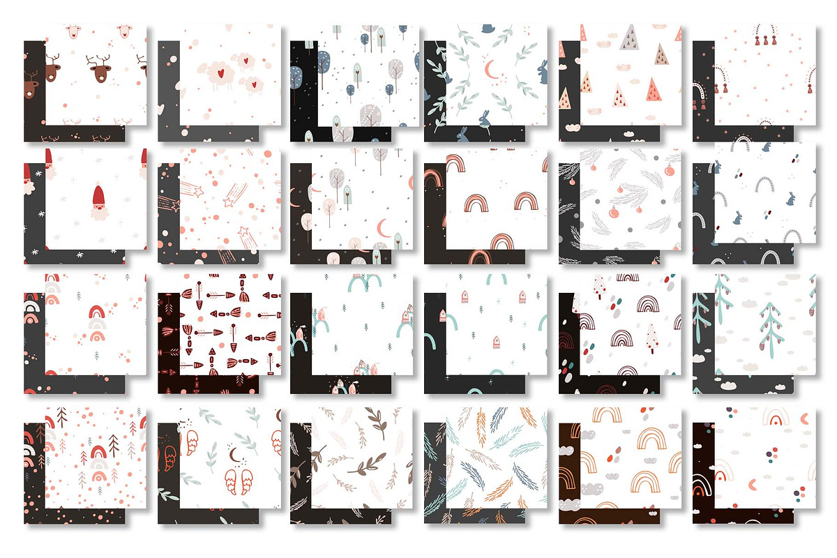 BIG SET of winter boho patterns, a Pattern Graphic by Vera●Suleimanova (Photo 9 of 14)