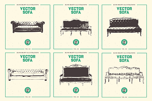 VECTOR SOFA HAND DRAWN BUNDLE 8.0