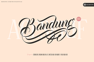 Bandung PRO - Luxury Wedding Font