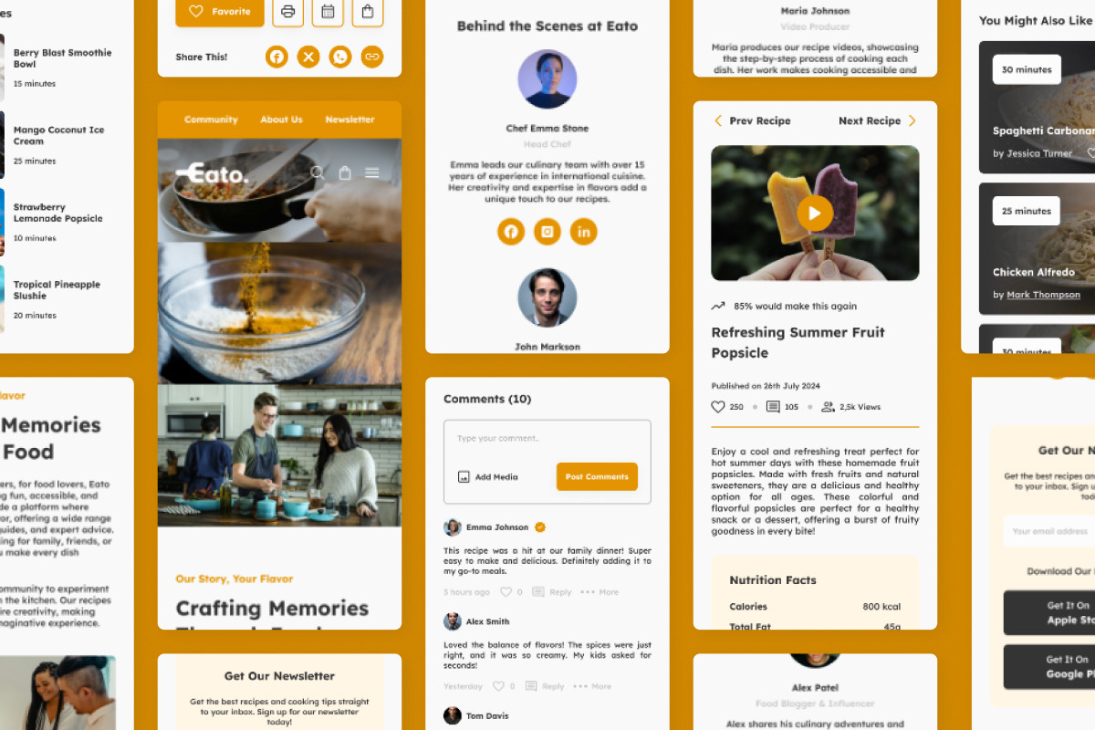 Eato - Food Recipe Landing Page V2, a Landing Page Template by twinstd (Photo 4 of 5)