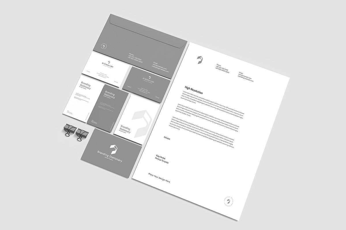 Brand Identity Mockup Set, a Product Mockup by graphypix (Photo 4 of 4)