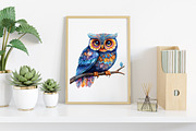 Watercolor Folk Art Animals Clipart, an Illustration by Canvas Craft (Thumbnail 7 of 8)