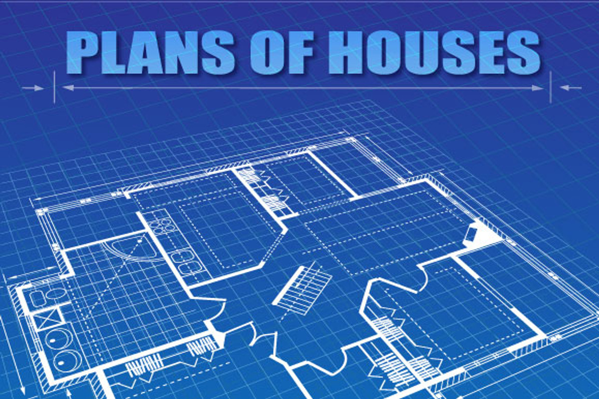 Plans and drawings of houses