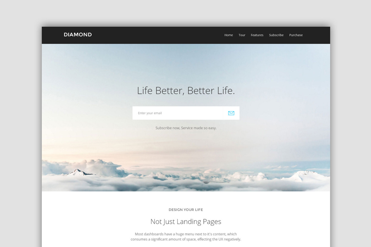Diamond - Landing Page Template, a HTML Template by Zeepfeed (Photo 5 of 6)