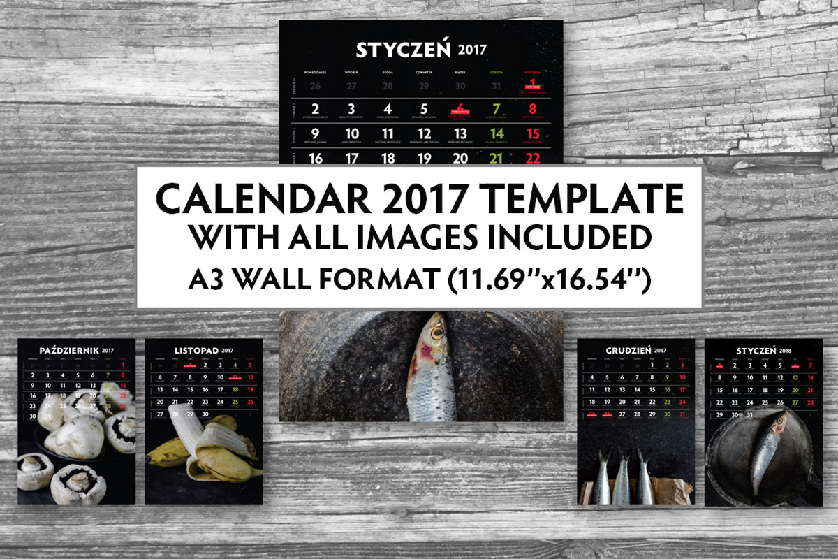 Calendar 2017 images included, a Brochure Template by Feelings (Photo 1 of 2)