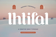 Ihtifal – Elegant Display Serif, a Serif Font by Brand Earth (Thumbnail 1 of 7)