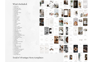 65 Cafe Or Bakery Story Templates