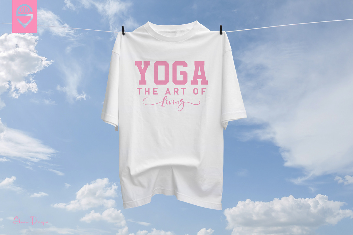 Yoga Quote T-shirt Design Bundle, a Graphic by shaondesigns (Photo 5 of 5)