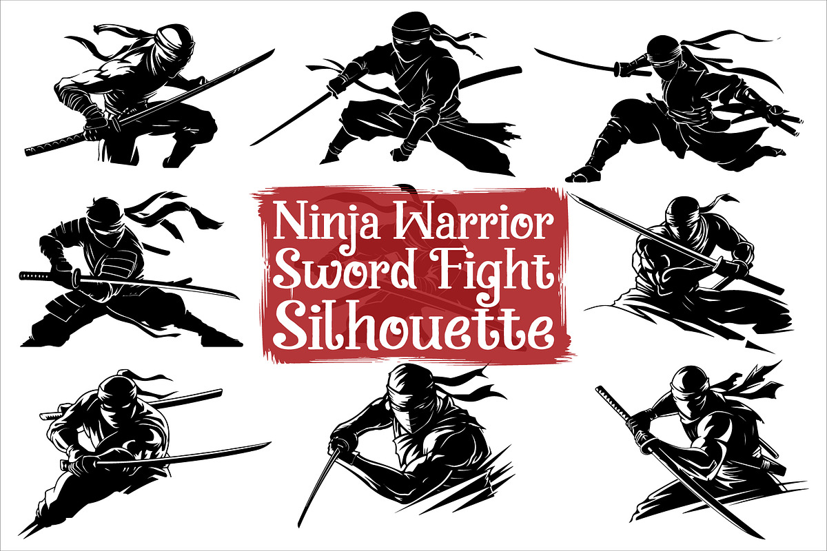 Samurai Ninja Sword Battle, an Illustration by Designs_River (Photo 10 of 10)