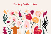 Be my Valentine flowers collection, a Seasonal Illustration by Volha Studio (Thumbnail 4 of 11)