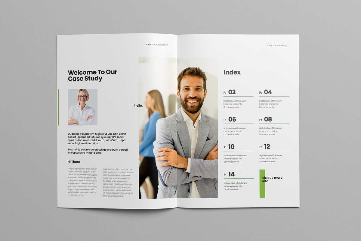 Case Study Template, a Brochure Template by Pixelpick