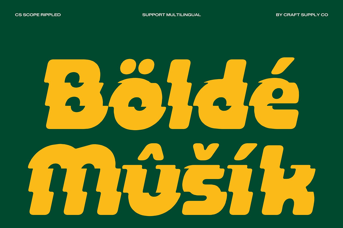 CS Scope Rippled, a Sans Serif Font by Craft Supply Co. (Photo 7 of 8)