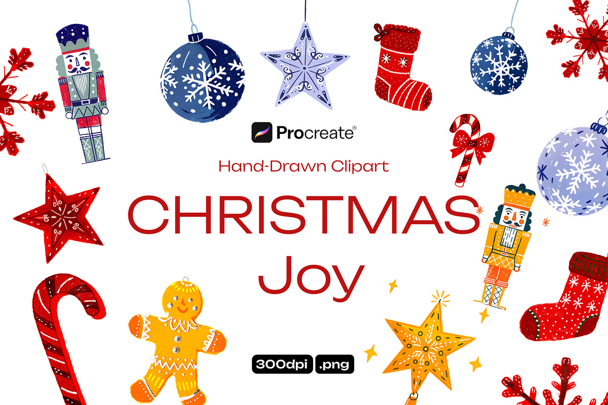Watercolor Clipart - Christmas Joy, a Decorative Illustration by crafty (Photo 1 of 15)
