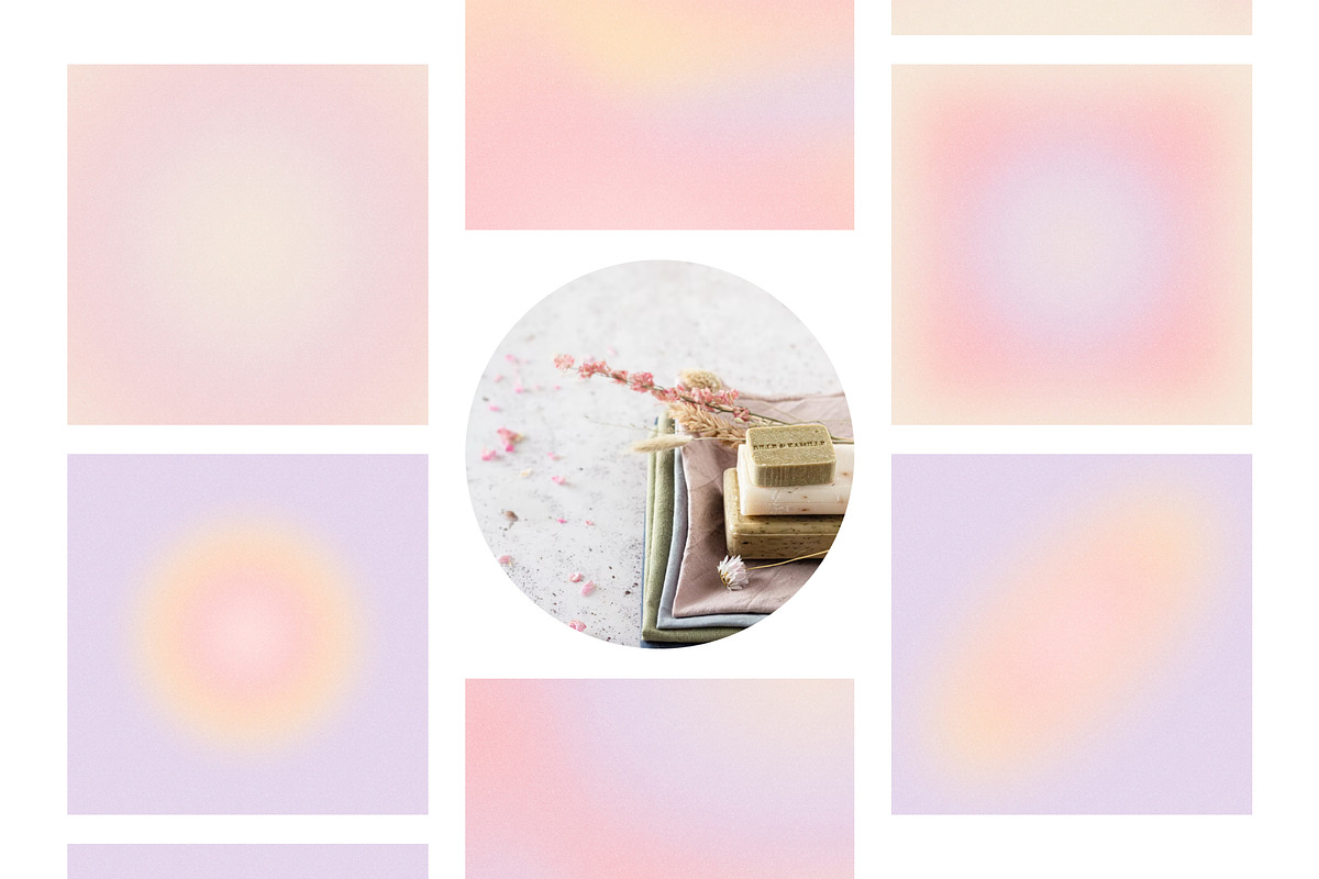 Soft Dreams Textured Gradients, a Texture Graphic by Alice Store (Photo 4 of 10)