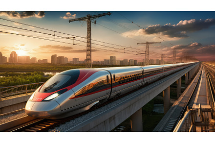 connectivity one belt one road ai, a Transportation Photo by pikepicture