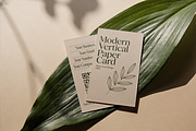 Modern Vertical Paper Card Mockup, a Product Mockup by Pitchlook.Studio (Thumbnail 4 of 4)
