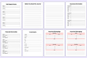 Printable End of Life Planner Canva, a Stationery Template by Mustafiz (Thumbnail 4 of 7)