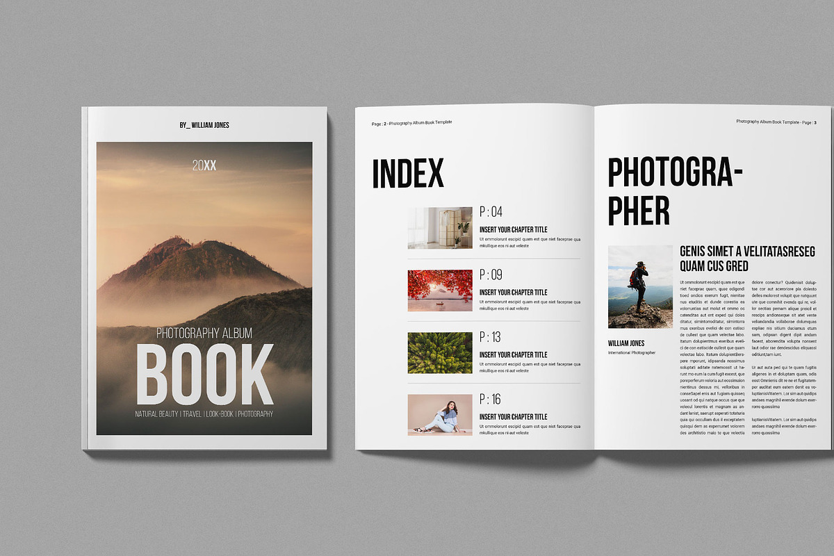 Photography Album Book Layout, a Magazine Template by Work-Envance (Photo 2 of 9)
