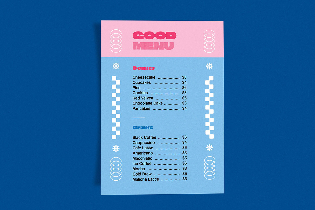 Menu Flyer Good Donut, a Flyer Template by Me55enjah Design (Photo 3 of 3)