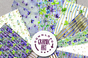 Violets Seamless Pattern, a Pattern Graphic by Download Graphic Art (Thumbnail 2 of 6)