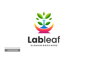 Lab Leaf Gradient Colorful Logo, a Branding & Logo Template by ivan_artnivora