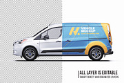 LWB Compact Cargo Van Mockup Set, a Product Mockup by Halal Graphic Studio (Thumbnail 5 of 14)
