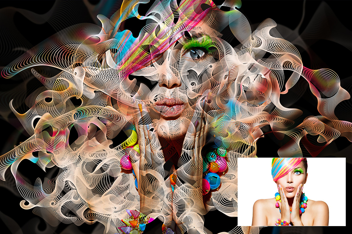 Wave Photoshop Action, an Action Add-On by ArtPlanet (Photo 2 of 7)