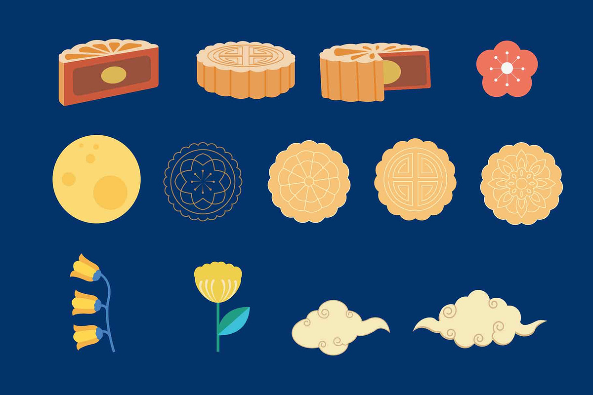 cute mid autumn for kid design, an Object Graphic by Piixypeach (Photo 3 of 7)