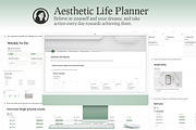 Aesthetic Life Planner Notion, a Templates & Theme by KristinaK3 (Thumbnail 1 of 2)