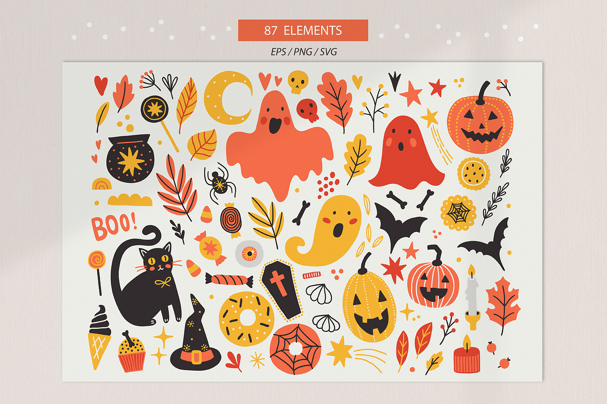 Halloween Kit #4, a Seasonal Illustration by miumiu (Photo 5 of 15)