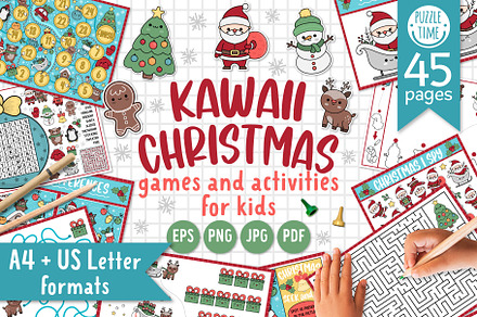 Kawaii Christmas games, an Animal Illustration by Lexi Claus